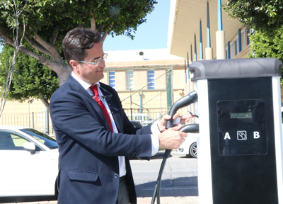 El municipio contar en los prximos meses con un total de diez tomas para recargar vehculos elctricos