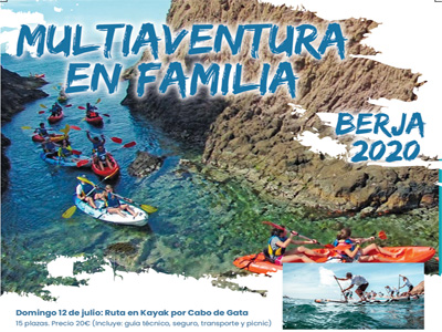 El Ayuntamiento de Berja programa cinco actividades de multiaventura en familia para este verano