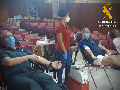 Jornada de donacin de sangre en la Comandancia de la Guardia Civil de Almera 