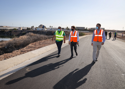 Entran en su recta final las obras de remodelacin integral del Camino de la Depuradora C-121 