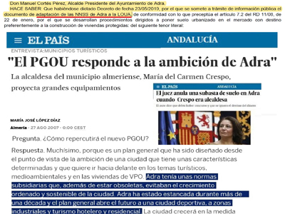 Noticia de Almería 24h: PGOU, otro incumplimiento del PP de Adra