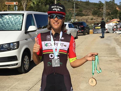 Alba Fras, del Bici Club El Ejido, subcampeona de Andaluca de rally en su debut en esta especialidad