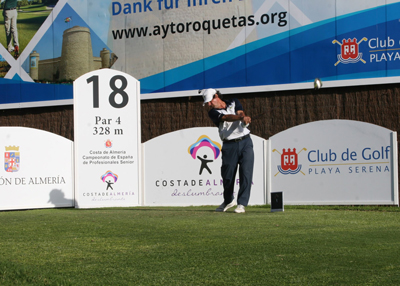 Noticia de Almera 24h: Festival de birdies en el inicio del Costa de Almera Campeonato de Espaa de Profesionales Senior de Golf