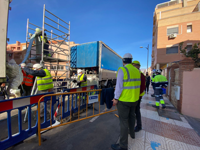 Hidralia y el Ayuntamiento de Roquetas renuevan la red de saneamiento de la Avenida de las Gaviotas y la calle Miguel Induráin