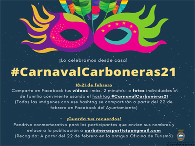 Noticia de Almería 24h: El Carnaval de Carboneras se celebra en Facebook del 18 al 21 de febrero como #CarnavalCarboneras21