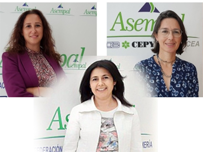 Noticia de Almera 24h: Josephine Cuadras, Concepcin Parra y Carmen Romn lideran las nuevas Comisiones de Innovacin e Internacionalizacin, de Responsabilidad Social Empresarial y de Emprendimiento de Asempal 