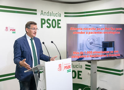 Noticia de Almería 24h: El PSOE exige al Gobierno andaluz que instale urgentemente en Torrecárdenas el PET TAC que necesita Oncología
