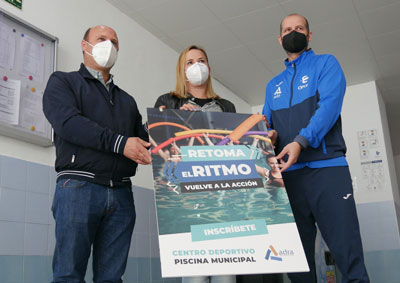 La piscina municipal de Adra abre ms servicios y lanza la campaa, Retoma el ritmo, vuelve a la accin