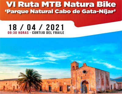 350 ciclistas participan durante todo el fin de semana en la VI Ruta MTB Natura Bike en el Parque Natural Cabo de Gata-Njar