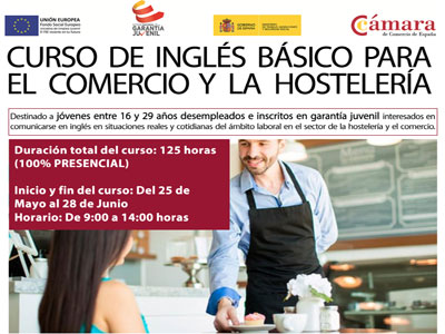 Noticia de Almería 24h: Cámara y Ayuntamiento de Vera lanzan un curso de inglés destinado a la hostelería y el comercio 
