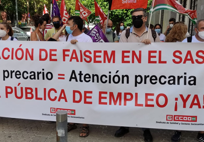 Noticia de Almería 24h: CCOO destaca la amplia participación en la concentración contra la temporalidad laboral en Faisem