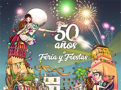 Noticia de Almería 24h: Tabernas conmemora en una publicación los últimos 50 años de su Feria y Fiestas