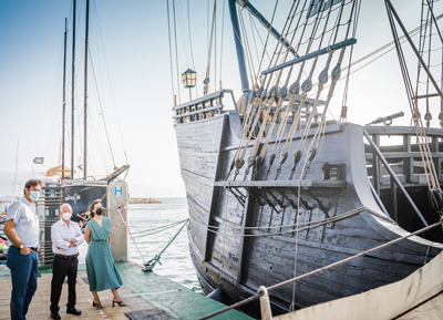 Noticia de Almera 24h: La Nao Victoria, una rplica del barco que dio la primera vuelta al mundo, se puede visitar en Roquetas de Mar