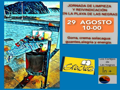 Noticia de Almería 24h: Jornada de Limpieza y Reivindicación de la Playa de Las Negras