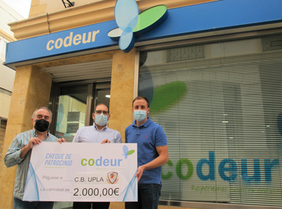 Noticia de Almera 24h: Codeur patrocina con  2.000 al Club Baloncesto Unin de Pueblos del Levante Almeriense (C.B. UPLA)