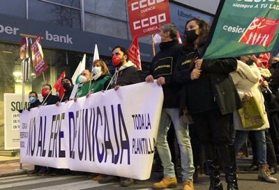 Noticia de Almería 24h: Éxito rotundo en la jornada de Huelga de Unicaja