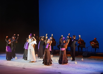 El baile flamenco contra la violencia de género con  el espectáculo ‘Roces’ de la bailaora huercalense Inés de Inés