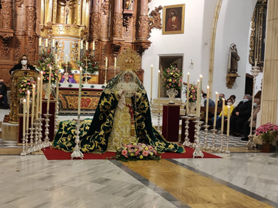 Vera impone su Escudo de Oro a la sagrada imagen de Mara Santsima de Gracia y Esperanza de la Hermandad de San Juan por el XXV aniversario de su llegada a Vera