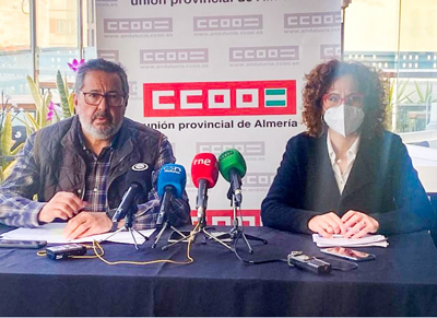 Noticia de Almería 24h: CCOO reclama que se recuperen los salarios: “sube todo, incluido el beneficio empresarial, pero los sueldos no. Es inadmisible”