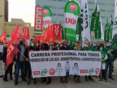 Noticia de Almera 24h: CCOO dice basta ya! al “maltrato” que el SAS da a sus trabajadores con la carrera profesional