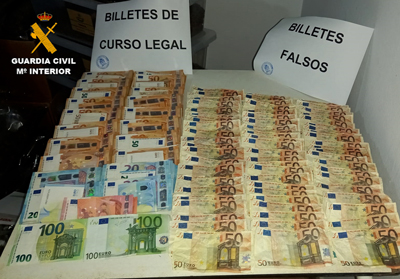 Noticia de Almería 24h: Detenido por tres delitos de estafa, tres de falsificación de moneda y uno contra la salud pública
