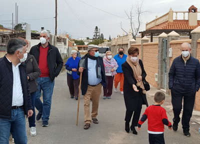 El PSOE reclama alumbrado pblico para La Juaida y un autobs urbano que conecte al barrio con La Caada y el centro