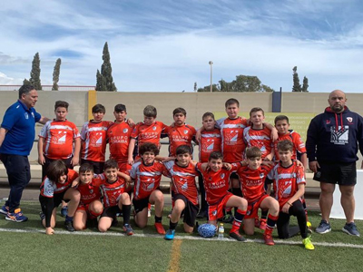 Noticia de Almería 24h: Más de 240 niños y niñas disfrutan en Adra de la V Concentración de Rugby Gradual