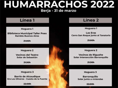 Noticia de Almería 24h: La fiesta de los Humarrachos de Berja vuelve este jueves con once hogueras