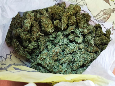 Detenido con 150 gramos de cogollos de marihuana