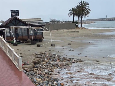 Noticia de Almera 24h: Garrucha estima en 200.000 euros los daos causados en bienes municipales por el temporal