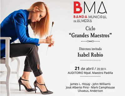 Isabel Rubio, nueva directora invitada para el concierto que la Banda Municipal ofrece este jueves en el Auditorio