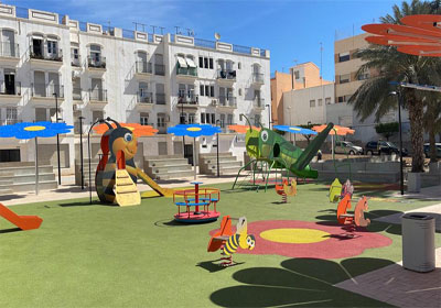 Noticia de Almería 24h: Vera inaugura la remodelación y mejora de la “Plaza Flores” y su nuevo parque infantil 