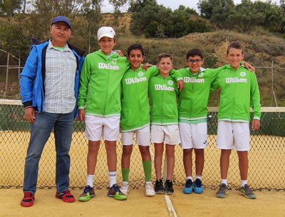 El Club de Tenis Aguadulce, campen de Andaluca por equipos en categora alevn masculina