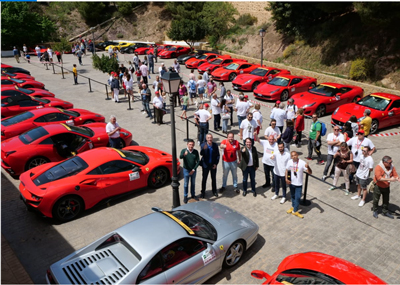 Noticia de Almería 24h: Los Ferrari muestran su magnetismo en el destino ‘Costa de Almería’ con una exhibición en Enix 