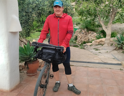 Noticia de Almera 24h: El periodista alemn, Thorsten Brnner, recorre en bicicleta cinco comarcas de la provincia en un Press Trip organizado por la Diputacin de Almera
