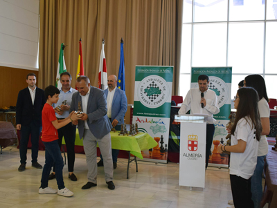 El nuevo talento del ajedrez ha brillado en el Campeonato de Andaluca celebrado en Almera  