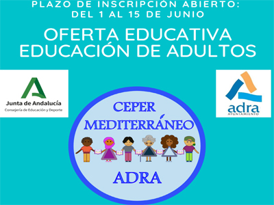 Noticia de Almera 24h: El plazo de matriculacin para el Centro de Educacin de Personas Adultas en Adra es del 1 al 15 de junio