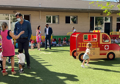 Bomberos del Poniente visitan la Escuela Infantil Las Lomas