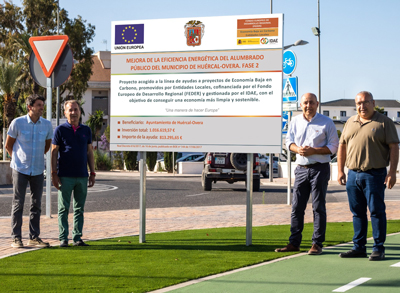 Comienzan los trabajos de la segunda fase de la mejora de la eficiencia energética del alumbrado público en Huércal-Overa