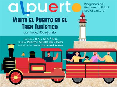 El Tren Turístico anuncia su próxima parada en el Puerto de Almería el domingo, 12 de junio   