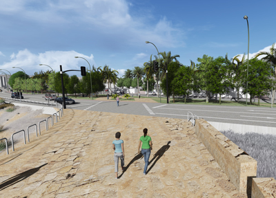 Comienzan las obras de la mejora del acceso a Huércal-Overa por el  Puente de San Isidro