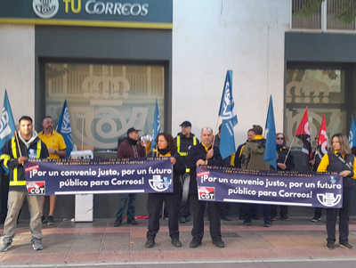 Noticia de Almería 24h: Correos. La huelga de los sindicatos CGT y SIPCTE provoca el colapso de miles de envíos en Almería y provincia