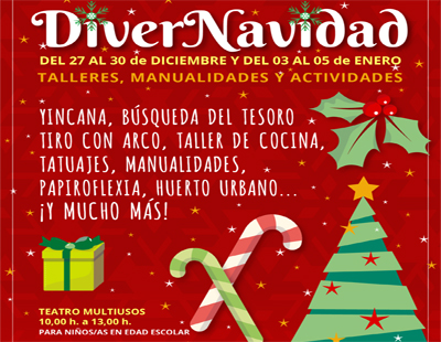 Vuelve la DiverNavidad para 100 nios y nias de Hurcal, del 27 al 30 de diciembre y del 3 al 5 de enero