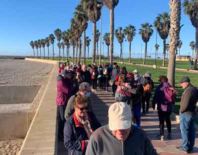  La Olimpiada De Mayores Comienza El Ao Con Un Recorrido Senderista Por La Costa Entre Playa Serena Y El Puerto De Roquetas De Mar