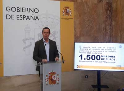 El Gobierno de España destinará 120 millones de euros a sufragar la subida de las pensiones en la provincia de Almería