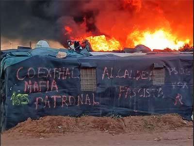 Noticia de Almería 24h: Desalojo forzoso del asentamiento de trabajadores del campo en el Walili