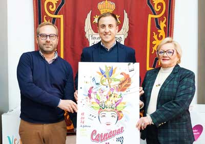 El Ayuntamiento de Vera presenta su cartel de carnaval con dos importantes desfiles el sbado 18 y el viernes 24 de febrero