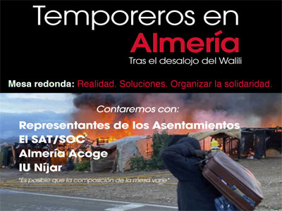 Noticia de Almería 24h: Temporeros en Almería - Tras el desalojo del Walili