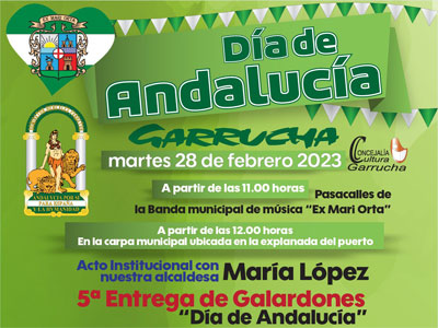 Noticia de Almería 24h: La alcaldesa de Garrucha preside los V Galardones con motivo del 28F