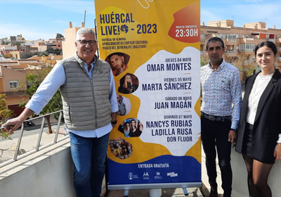 Omar Montes, Marta Snchez, Juan Magn, Ladilla Rusa y Nancys Rubias: Hurcal presenta su fiestas populares